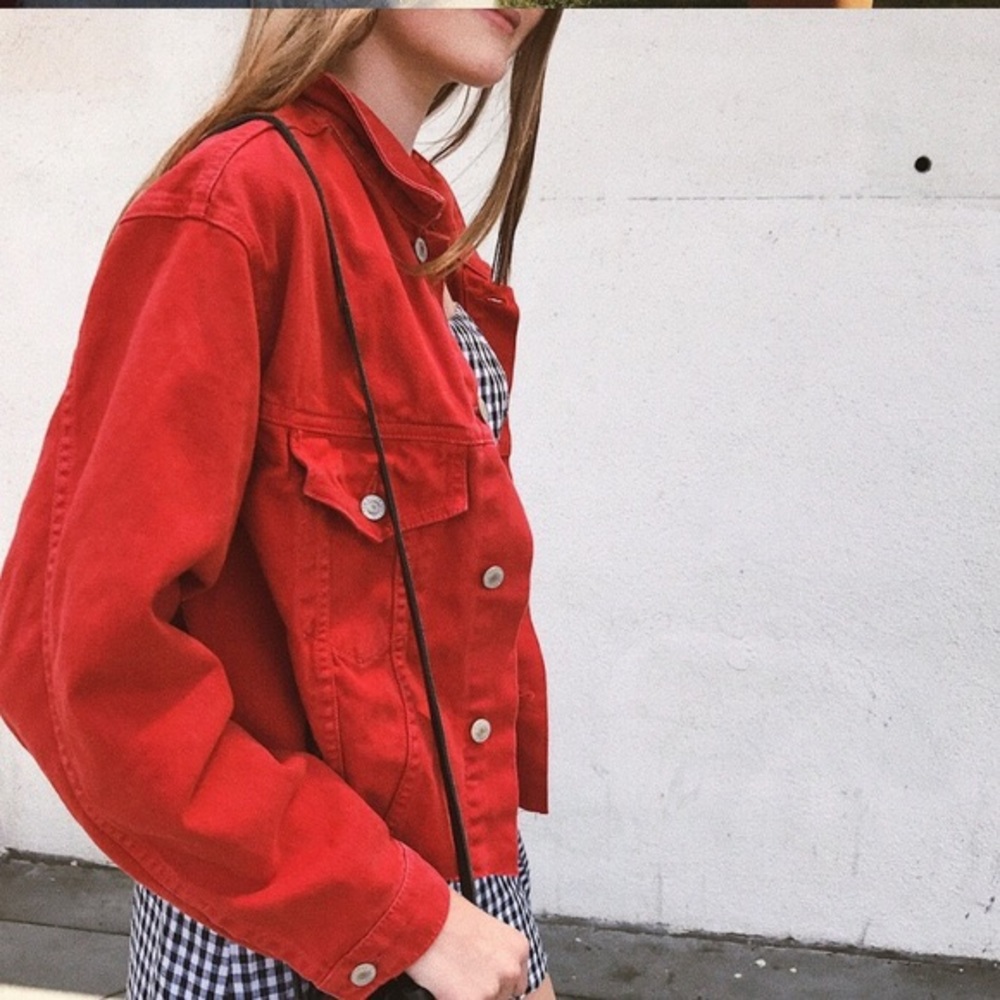 super cute brandy jean jacket